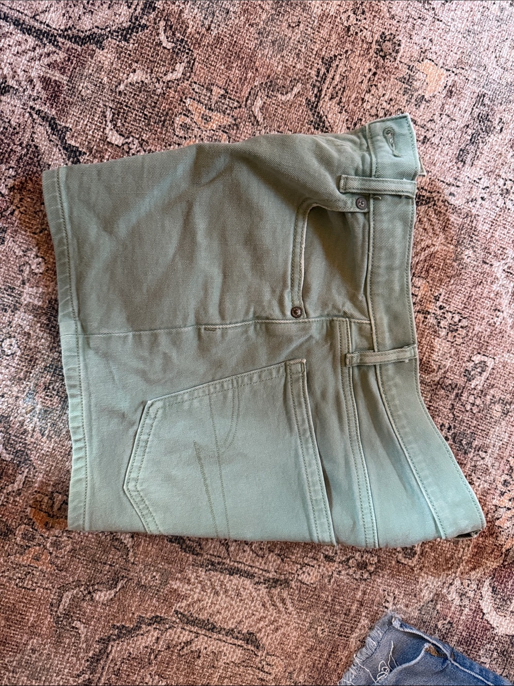 American Eagle Outfitters Sage Green Denim Shorts